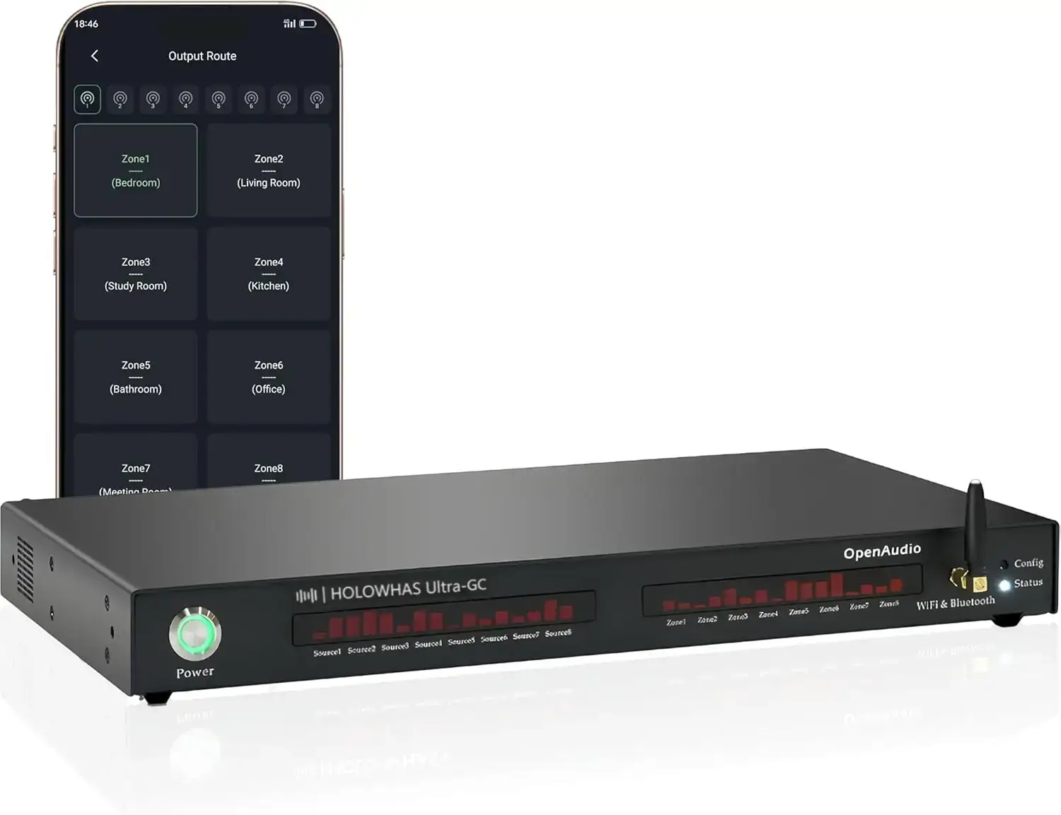 HOLOWAHS Ultra GC Multiroom Streaming Amplifier